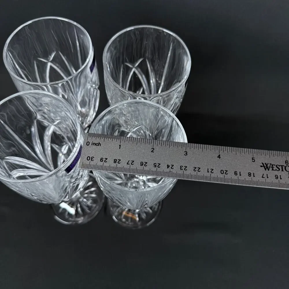 Marquis By Waterford Markham All Purpose Wine Goblet Set Of 4 Crystal Glasses